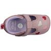CLARKS ROAMER HEART T SHOE - DUSKY PINK F