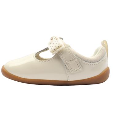 CLARKS ROAMER TRIM T PREWALKER SHOE - BEIGE G