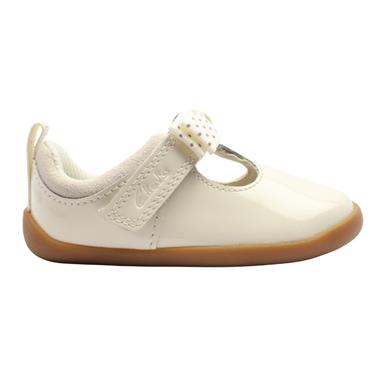 CLARKS ROAMER TRIM T PREWALKER SHOE - BEIGE G