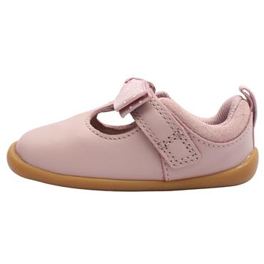 CLARKS ROAMER TRIM T PREWALKER SHOE - DUSKY PINK F