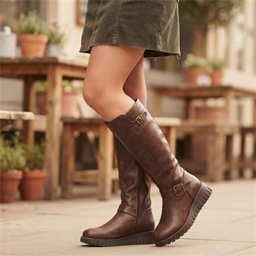 HEAVENLY FEET RUBY MAE 3 BOOT - BROWN