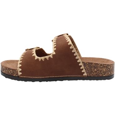 HEAVENLY FEET SANDY MULE - BROWN