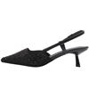 SORENTO SAN REMO SLING BACK - BLACK SPARKLE