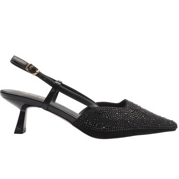 SORENTO SAN REMO SLING BACK - BLACK SPARKLE
