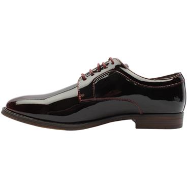 POPE SHOE SILVERDALE - BURGUNDY PATENT