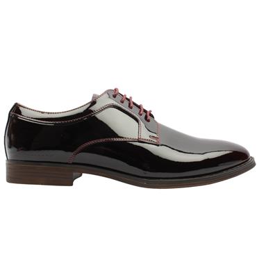 POPE SHOE SILVERDALE - BURGUNDY PATENT