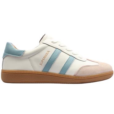 DRILLEYS SIXTY FOUR SHOE - WHITE BLUE