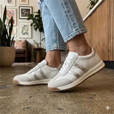 DRILLEYS SIXTY NINE SHOE - WHITE SILVER