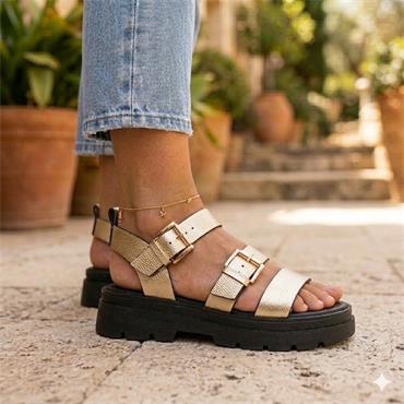 UNA HEALY SOMETHING SANDAL - GOLD