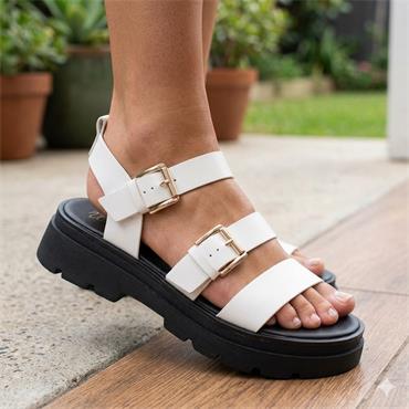UNA HEALY SOMETHING SANDAL - WHITE