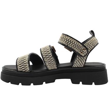 UNA HEALY SOMETHING SANDAL - WHITE BLACK