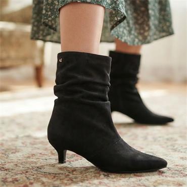 UNA HEALY TASTE BACK BOOT - BLACK SUEDE
