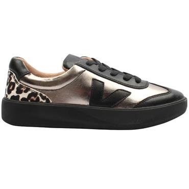 DRILLEYS THIRTY SIX SHOE - BLACK/LEOPARD