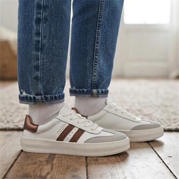 DRILLEYS THIRTY THREE SHOE - WHITE BROWN