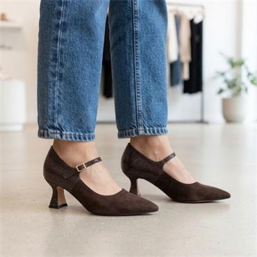 UNA HEALY THIS IS REAL STRAP SHOE - BROWN