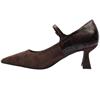 UNA HEALY THIS IS REAL STRAP SHOE - BROWN