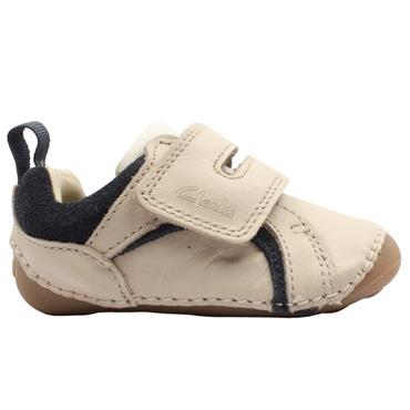 CLARKS TINY GLEAM T PREWALKER SHOE - BEIGE G