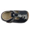CLARKS TINY SKIP T SHOE - NAVY PATENT G