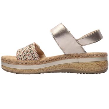 RIEKER V0951 SANDAL - GOLD MULTI
