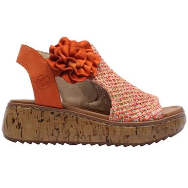 RIEKER V1783 SANDAL - ORANGE