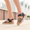 RIEKER V4181 SANDAL - BLACK/LEOPARD