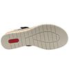 RIEKER V4181 SANDAL - BLACK/LEOPARD