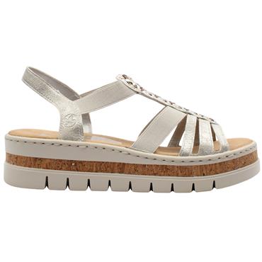RIEKER V4918 SANDAL - SILVER