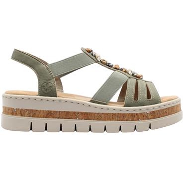 RIEKER V4949 SANDAL - GREEN