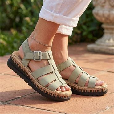 RIEKER V7904 SANDAL - GREEN