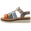 RIEKER V7904 SANDAL - NUDE MULTI