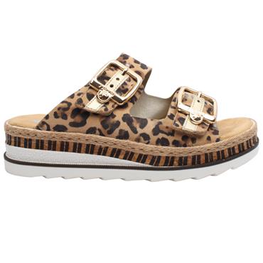 RIEKER V7955 MULE - LEOPARD