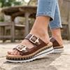 RIEKER V7955 MULE - MAHOGANY