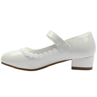 DUBARRY VELMA COMMUNION SHOE - WHITE PATENT
