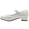 DUBARRY VELMA COMMUNION SHOE - WHITE PATENT