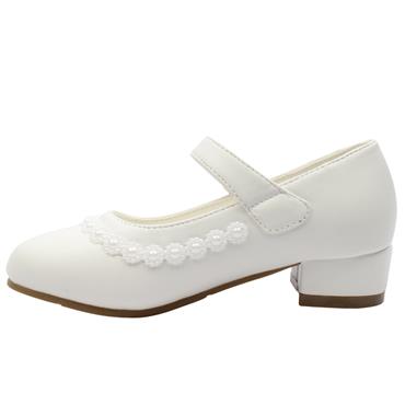 DUBARRY VELMA COMMUNION SHOE - WHITE