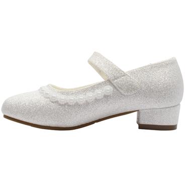 DUBARRY VELMA COMMUNION SHOE - WHITE MULTI