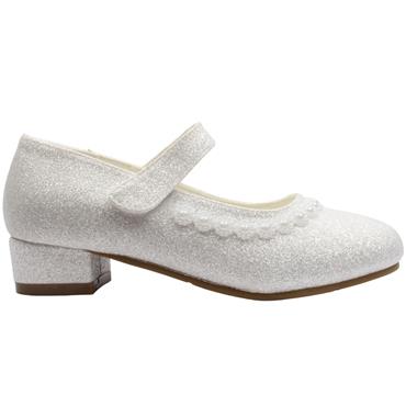 DUBARRY VELMA COMMUNION SHOE - WHITE MULTI