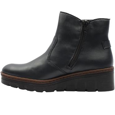 RIEKER X9164 WEDGE BOOT - NAVY