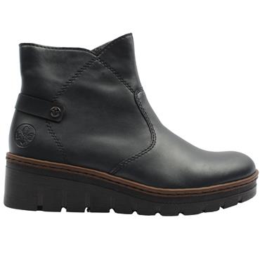 RIEKER X9164 WEDGE BOOT - NAVY