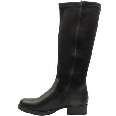 RIEKER Z9551 KNEE HIGH BOOT - BLACK BLACK