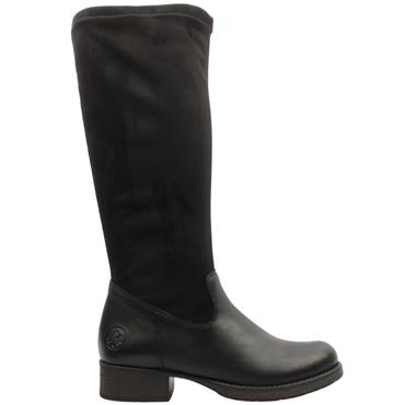 RIEKER Z9551 KNEE HIGH BOOT - BLACK BLACK