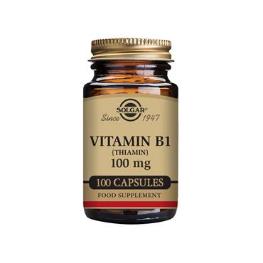 SOLGAR VITAMIN B1 (THIAMIN) 100 MG VEGETABLE 100 CAPSULES