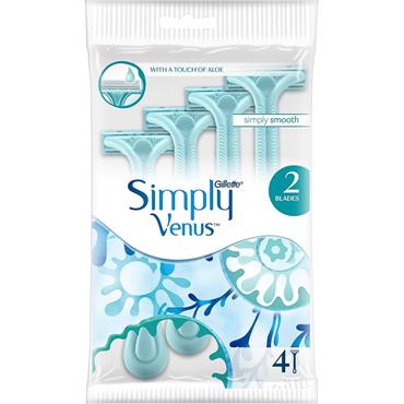 GILLETTE WOMEN SIMPLY VENUS 2 4 PACK