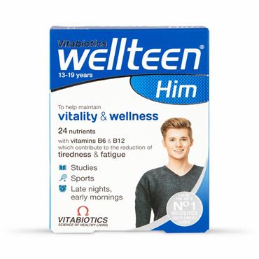 VITABIOTICS WELLTEEN FOR HIM 13-19 YEARS 28 TABLETS