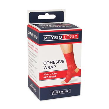 PHYSIOLOGIX COHESIVE WRAP RED 10CM X 4 5M