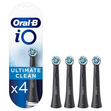 ORAL B IO ULTIMATE CLEAN BLACK BRUSH HEADS 4PK
