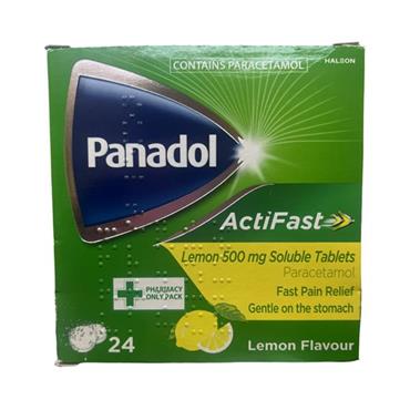 PANADOL SOL LEMON FLAVOUR 500MG 24S
