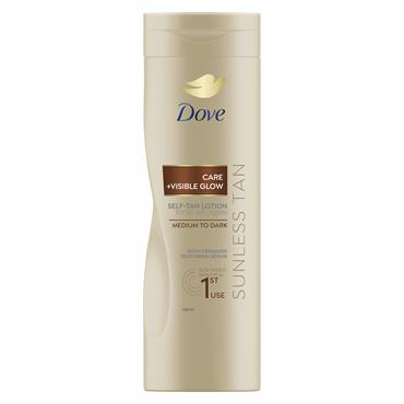 DOVE VISIBLE GLOW TAN MED/DRK 400ML