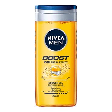 NIVEA MEN BOOST SHOWER GEL 250ML