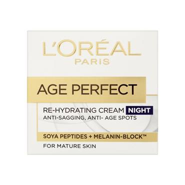 L'OREAL AGE PERFECT REHYDRATING ANTI AGE SPOTS NIGHT CREAM 50ML